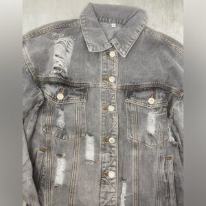 Brand new Gray Jean jacket Sz:S
